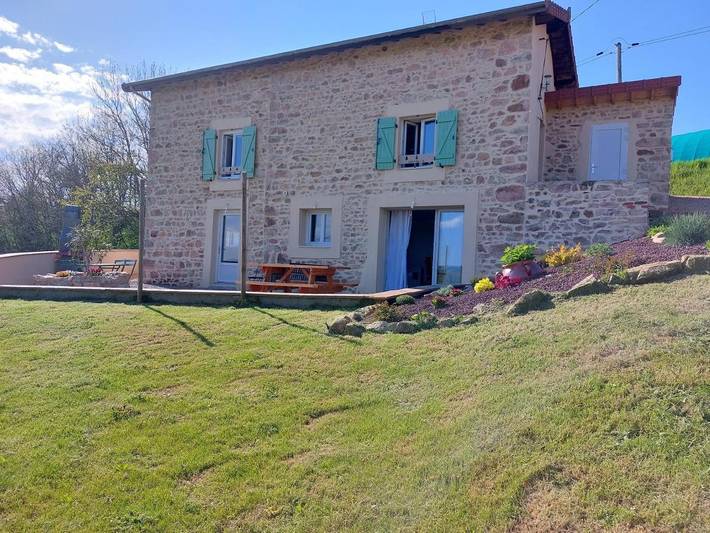 Maison de vacances pour 4 personnes, avec terrasse ainsi que jardin et vue