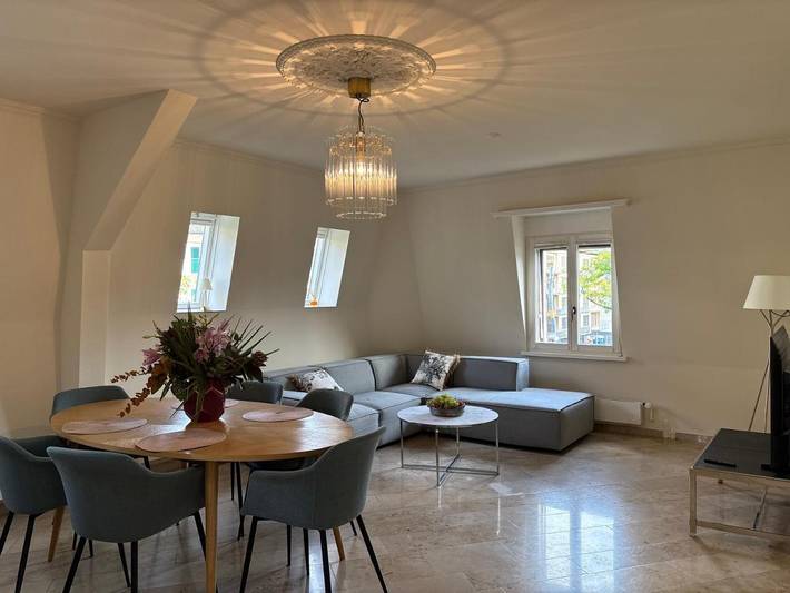 Ferienwohnung für 4 Personen, mit Terrasse und Garten sowie Ausblick in Bern