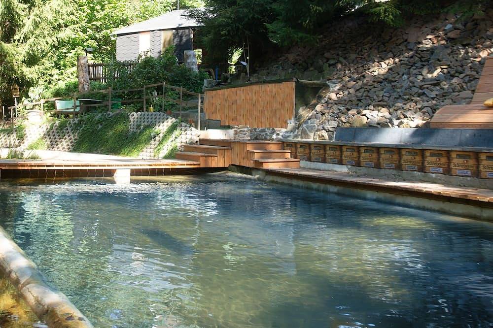 Geheel appartement, Vacation apartment, country house kitchen, directly at the park \"Fuchsgrund\" in Hohenstein-Ernstthal, Chemnitz (region)