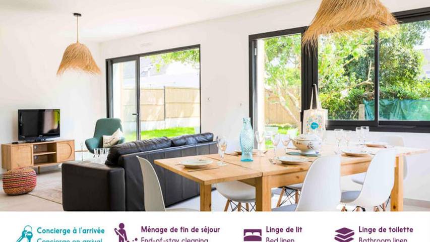 Gîte pour 9 personnes, avec jardin dans Trévignon - 3