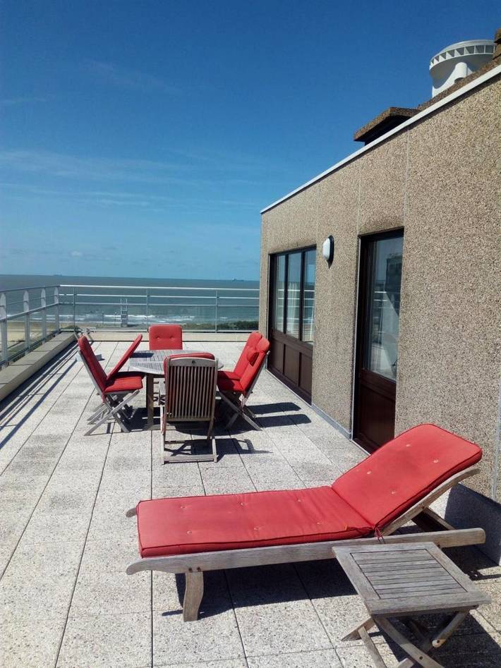 Ferienwohnung für 6 Personen, mit Balkon und Terrasse sowie Ausblick in Blankenberge