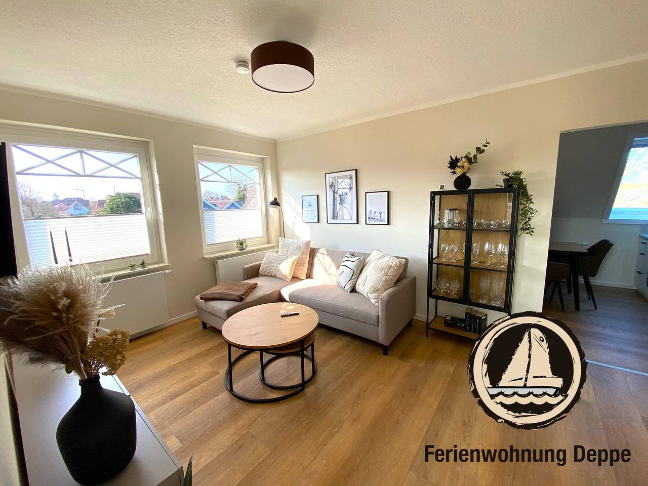 Ganze Wohnung, Ferienwohnung 'Südmole' mit Gemeinschaftsgarten, Balkon und Wi-Fi in Langeoog