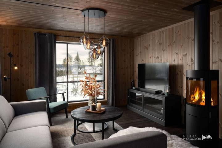 Bekkely Hytte: Modern cabin in ski area, Nesfjellet in Nesbyen