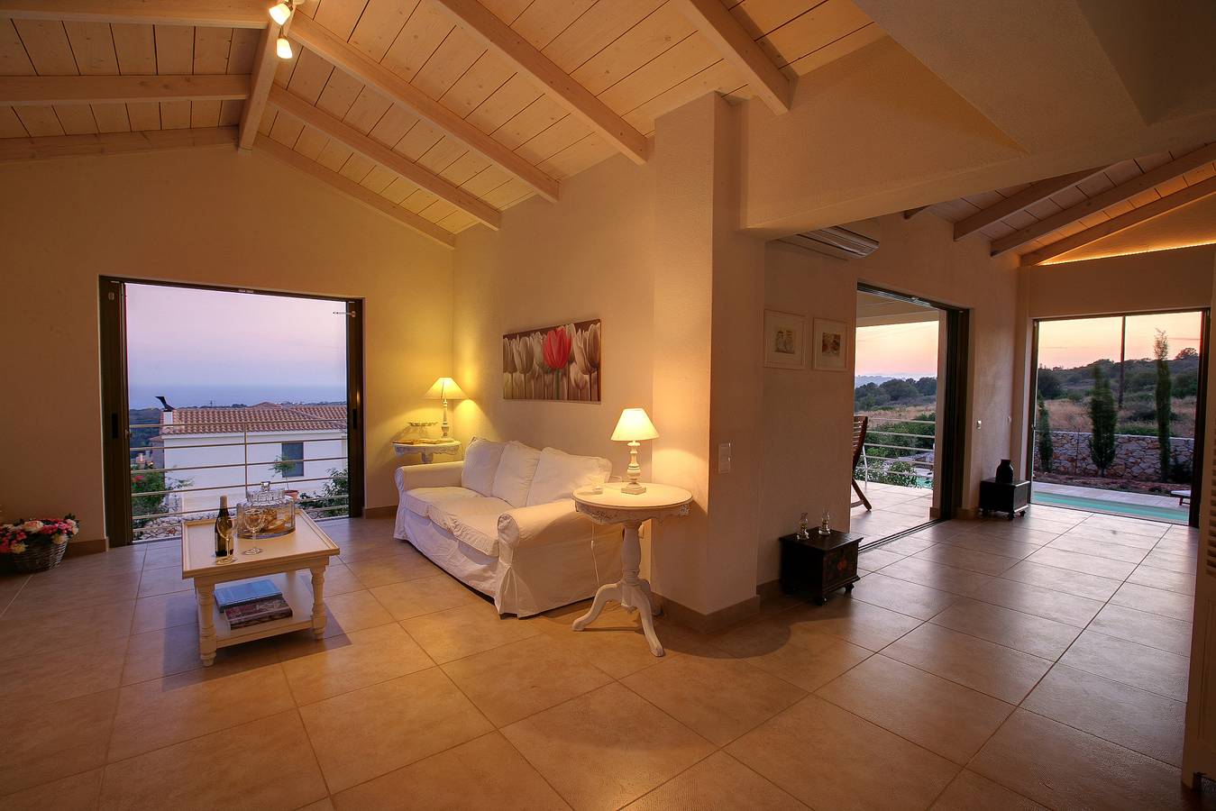 Villa 'Linatela Ideales Resort' with Sea View, Wi-Fi and Air Conditioning in Mousata, Kefalonia