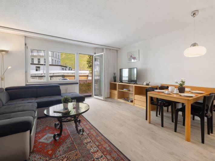 Ferienwohnung für 3 Personen, mit Balkon und Garten in Davos
