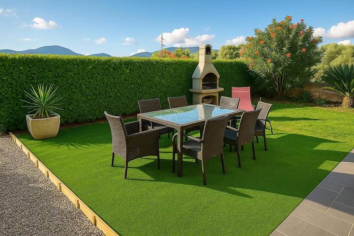 Appartement de vacances pour 6 personnes, avec Terrasse ainsi que Jardin et Vue
