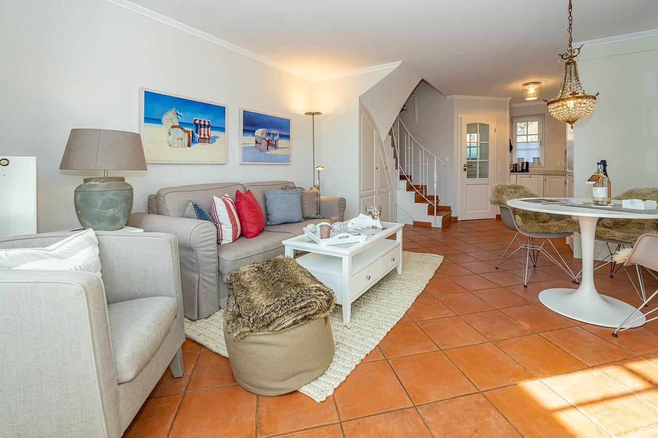 Ganze Wohnung, Ferienhausteil für bis zu 4 Personen mit Garten - nur 350 Meter zum Strand! in Westerland, Sylt (Gemeinde)