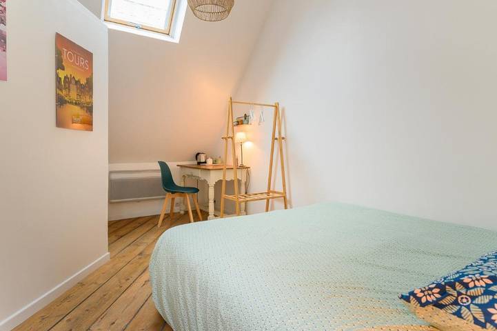 Chambre d’hôte pour 2 personnes, avec terrasse à Tours