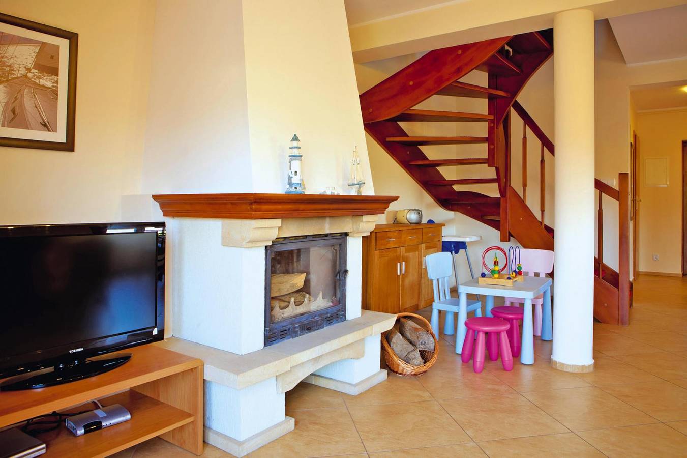 Doppelhaushälfte mit Terrasse und Spielplatz in Rowy, Slowinzischer Nationalpark