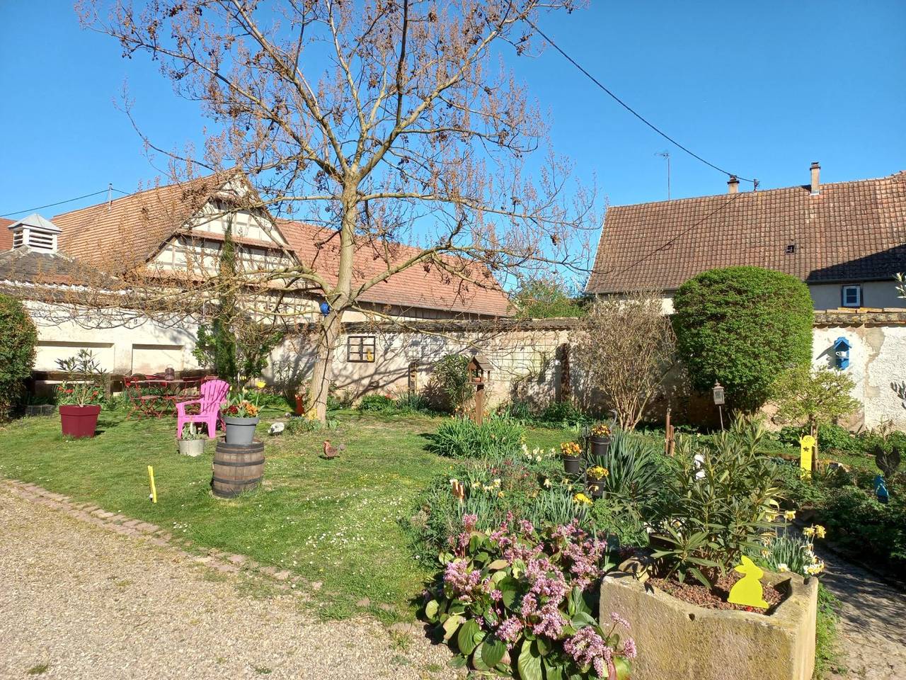Au Jardin Fleuri, entre Strasbourg et Colmar - Chambre Bleuet in Uttenheim, Région de Sélestat-Erstein