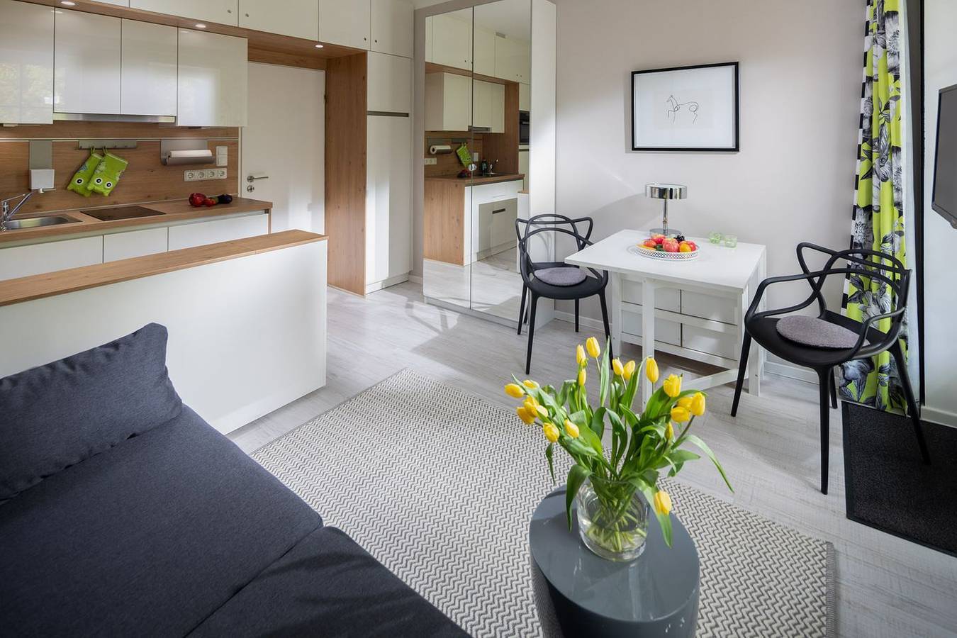 Ganze Wohnung, Das 1-Raum-Appartement ist ca. 22 qm groß und liegt in der 1. Etage in Norderney