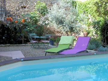 Chambre d’hôte pour 2 personnes, avec jardin et piscine, animaux acceptés dans le Gard