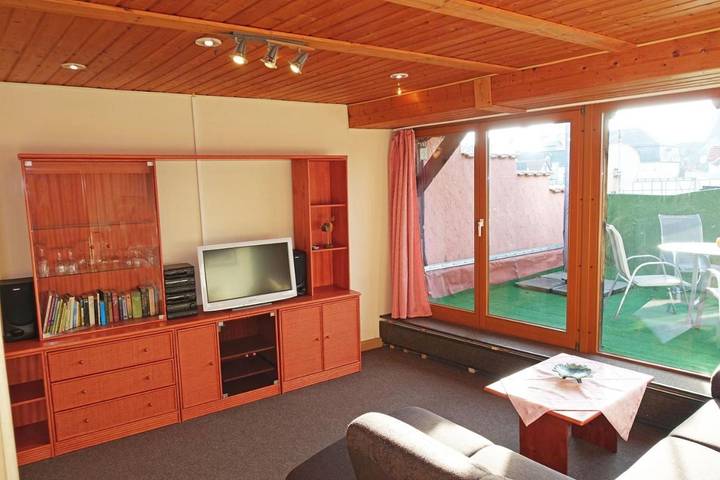 Ferienwohnung für 4 Personen, mit Terrasse und Sauna sowie Ausblick