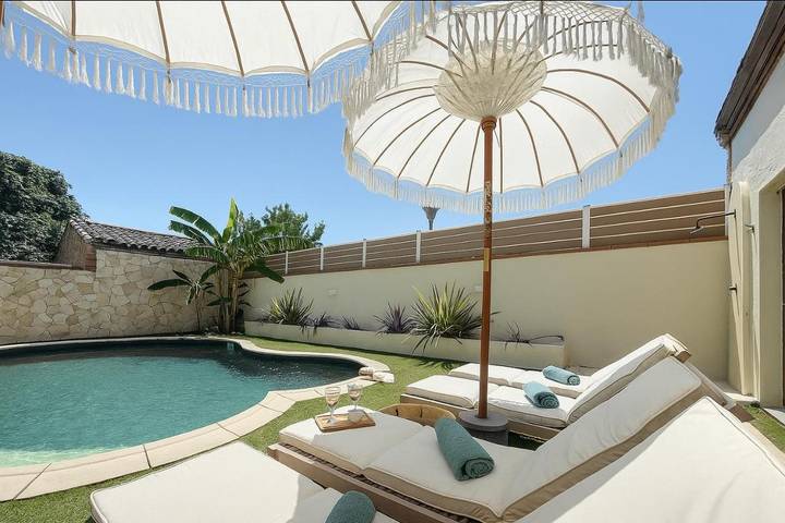 Gîte pour 3 personnes, avec piscine et jardin ainsi que jacuzzi et sauna à Castelnau-d'Estrétefonds - 3