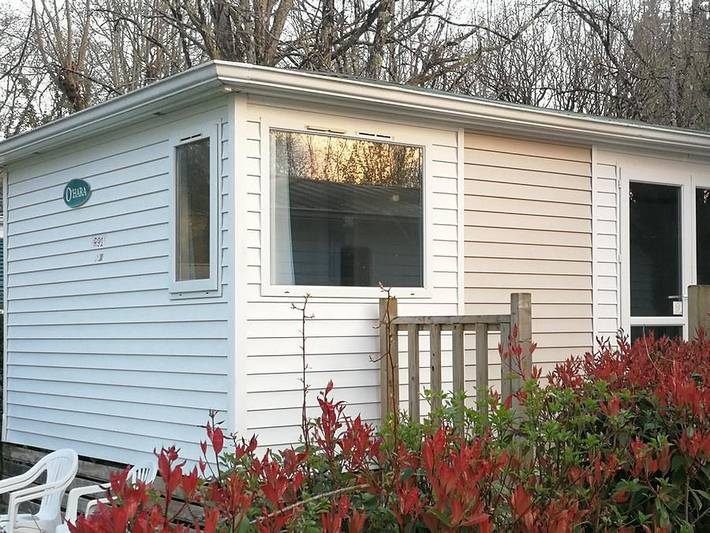 Domaine du Lac de Néguenou - Mobilheim 6 personen - Mobilheim Duo - 2 Schlafzimmer, 2 Badezimmer, 2 Wc, 1 Schlafcouch, Geschirrspüler, 43,5m² inkl. Terrasse 1/6 Pers. in Prayssas, Quercy