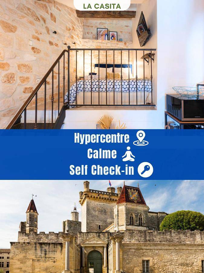 Gîte pour 2 personnes, avec vue, animaux acceptés dans Office De Tourisme D Uzes