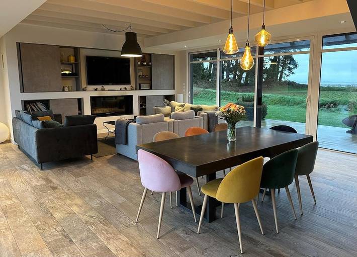 Location de vacances pour 10 personnes, avec jardin et vue, adapté aux familles à Tréflez - 4