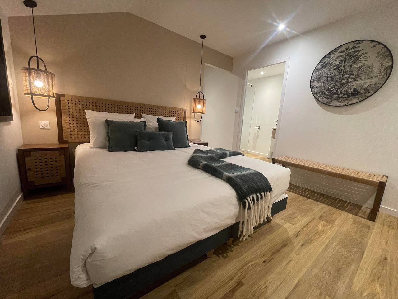 Chambre d’hôtes La Clairière Aux Chênes 4 avec piscine partagée, Wi-Fi et climatisation in Treillières, Région de Nantes