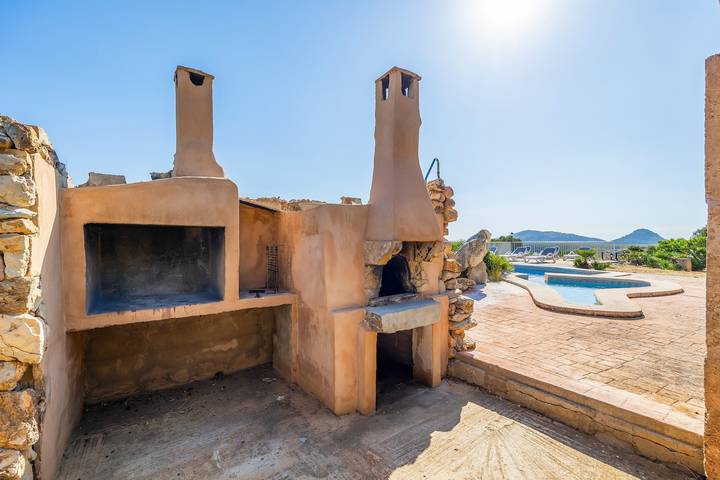 Casa de vacaciones 'Na Moli' con vistas al mar, piscina privada y Wi-Fi in Cala Torta, Artà