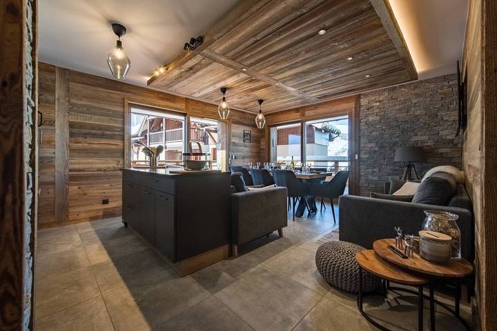 Gîte pour 8 personnes, avec balcon, adapté aux familles à Valmeinier - 4