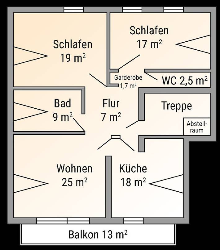Ferienwohnung für 5 Personen, mit Balkon und Balkon/Terrasse sowie Terrasse und Garten in Zwiesel - 2
