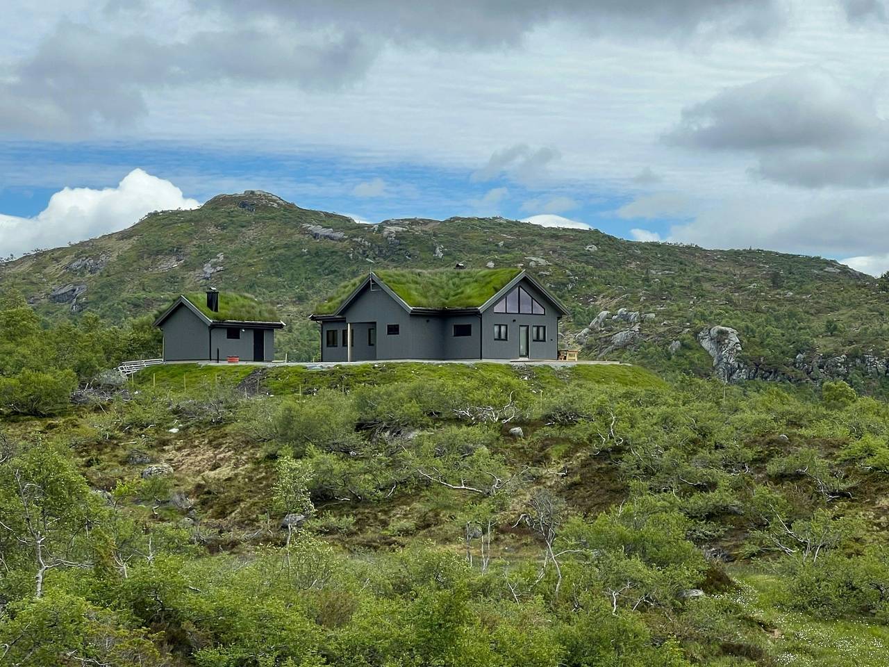 Off-Grid-Hütte mit Blick auf die Berge in Valle