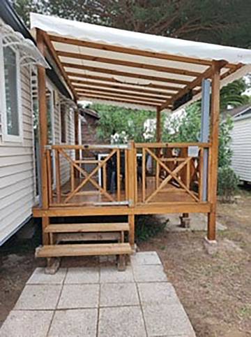 Camping pour 6 personnes, avec terrasse et piscine à Argelès-sur-Mer