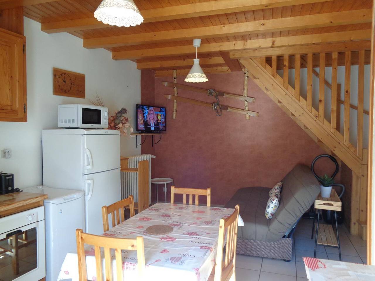 Gîte voor 3 personen met terras in Les Hieres, La Grave