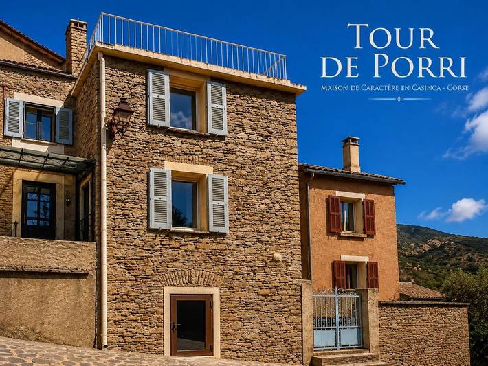 Location de vacances pour 8 personnes, avec Balcon et Terrasse ainsi que Jardin et Vue à Porri