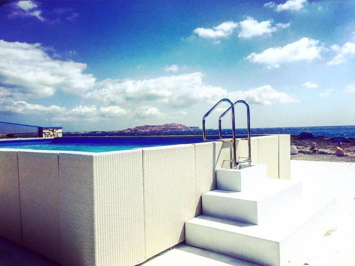 Villa für 6 Personen, mit Ausblick und Garten sowie Pool, mit Haustier auf Karpathos