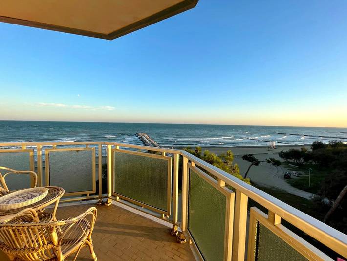 Vakantiewoning voor 6 personen, met uitzicht op zee en balkon in Caorle