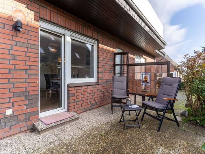 Ferienwohnung für 3 Personen, mit Terrasse und Garten in Westerdeichstrich