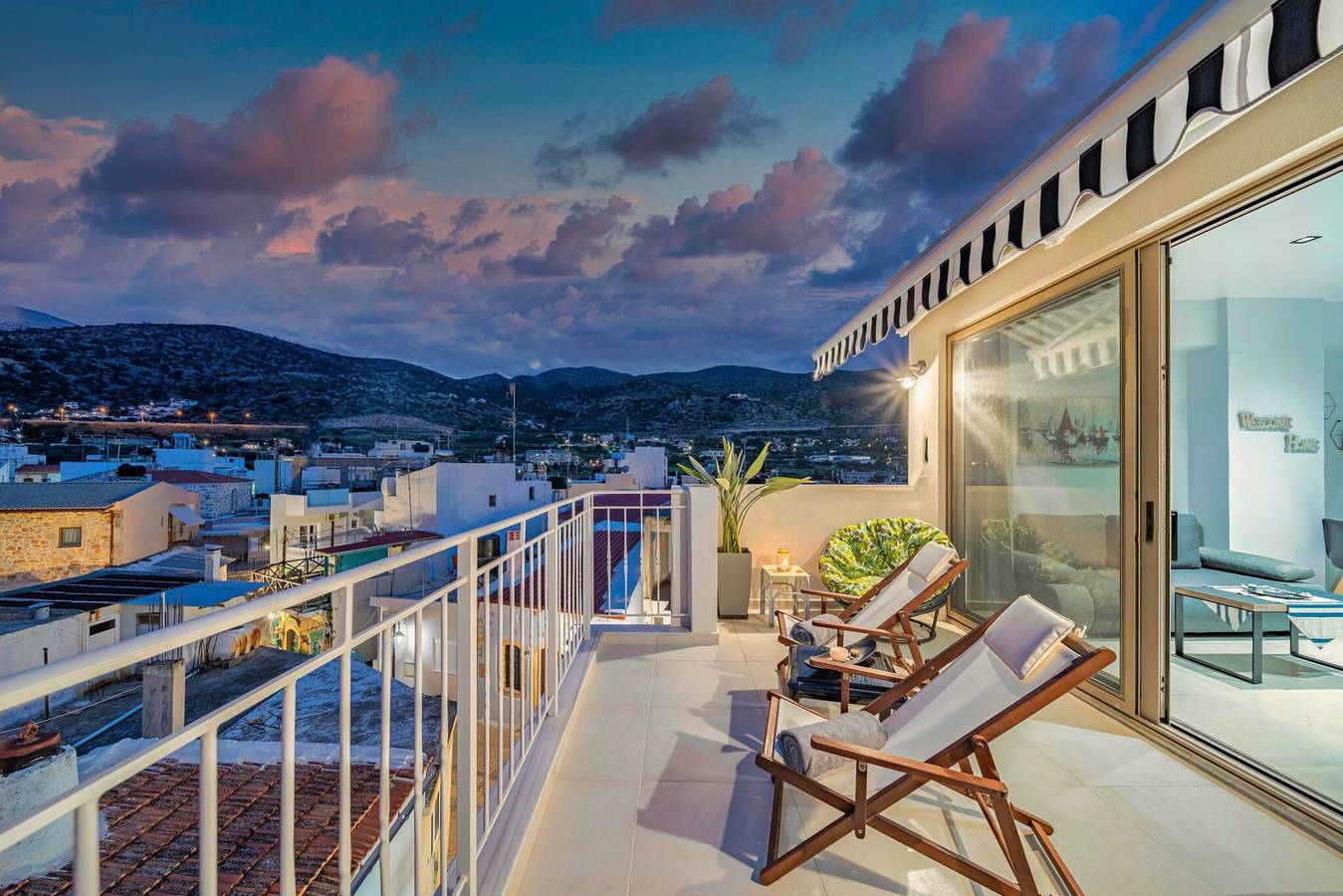 Geheel appartement, Vakantieappartement voor 3 personen met balkon in Malia, Iraklio-Heraklion en omgeving