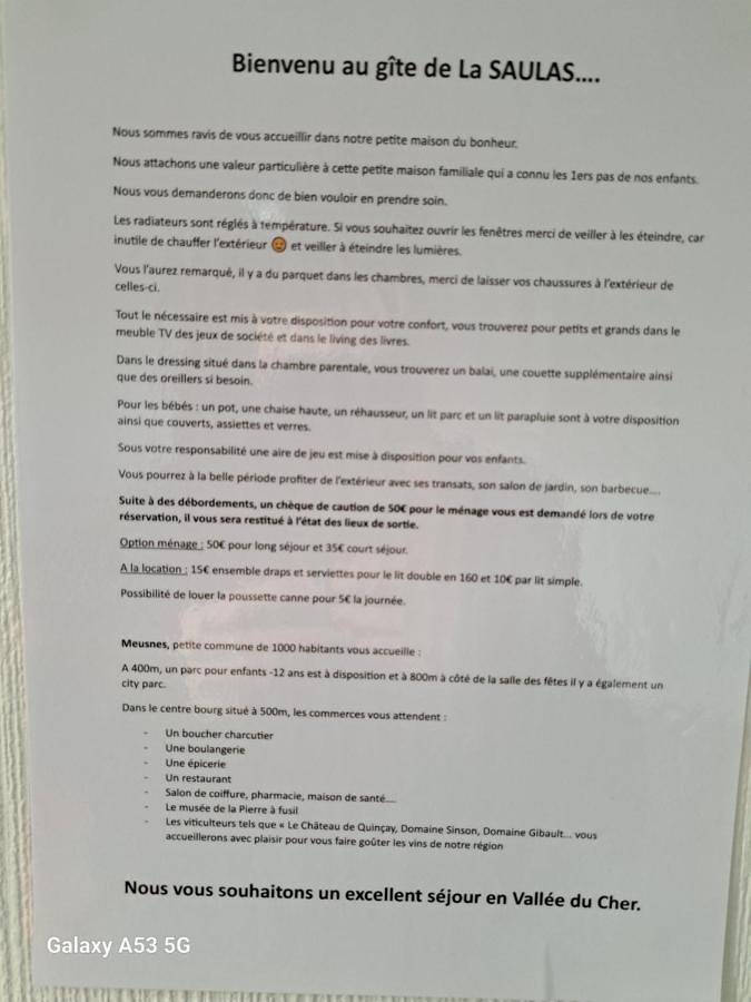Location de vacances pour 5 personnes, avec Terrasse et Jardin à Meusnes - 4