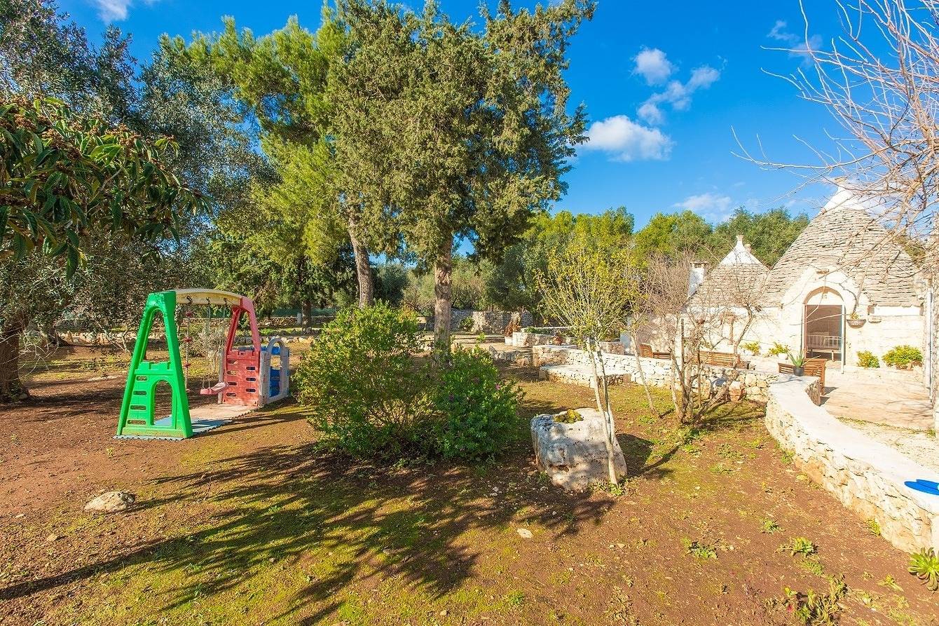 Trullo mit baby pool - internet Starlink in Latiano, Salento