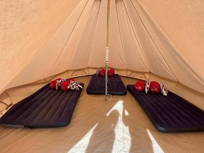 Camping für 8 Personen, mit Garten und Terrasse sowie Ausblick in Oberbayern - 2
