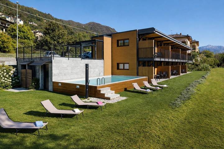 Ferienwohnung für 4 Personen, mit Balkon und Garten sowie Sauna und Seeblick am Luganersee - 4