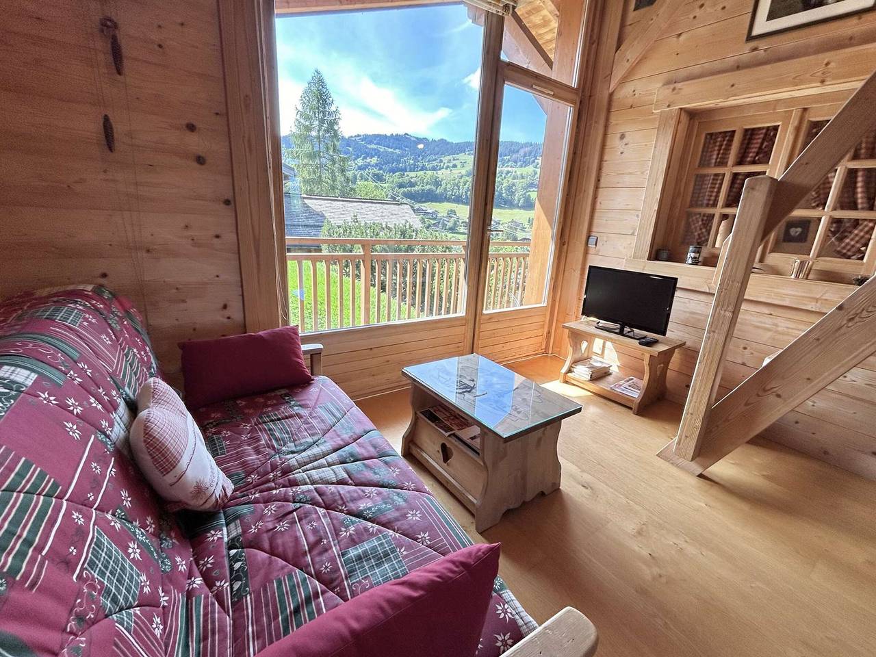 Appartement entier, Appartement Duplex 2 pièces, 4 couchages, proche pistes de ski, garage, Demi-Quartier in Demi-Quartier, Pays du Mont-Blanc