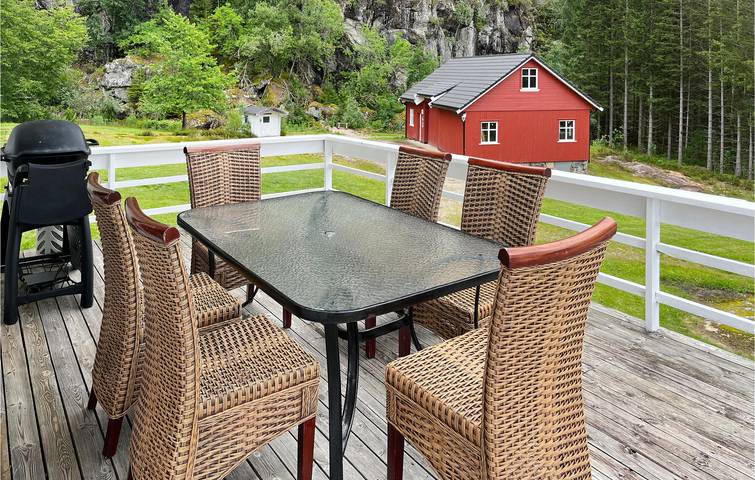 Ferienhaus für 8 Personen mit Ausblick in Audnedal