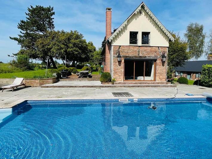 Location de vacances pour 14 personnes, avec jardin ainsi que piscine et vue, animaux acceptés dans Elbeuf-en-Bray - 3