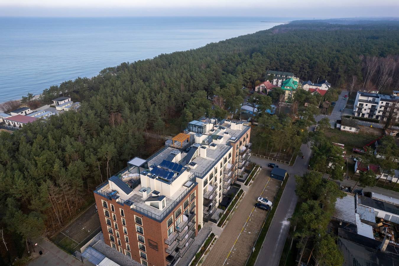 Ganze Wohnung, Modern Apartment with Balcony | 250 m to the Beach in Międzywodzie, Wollin