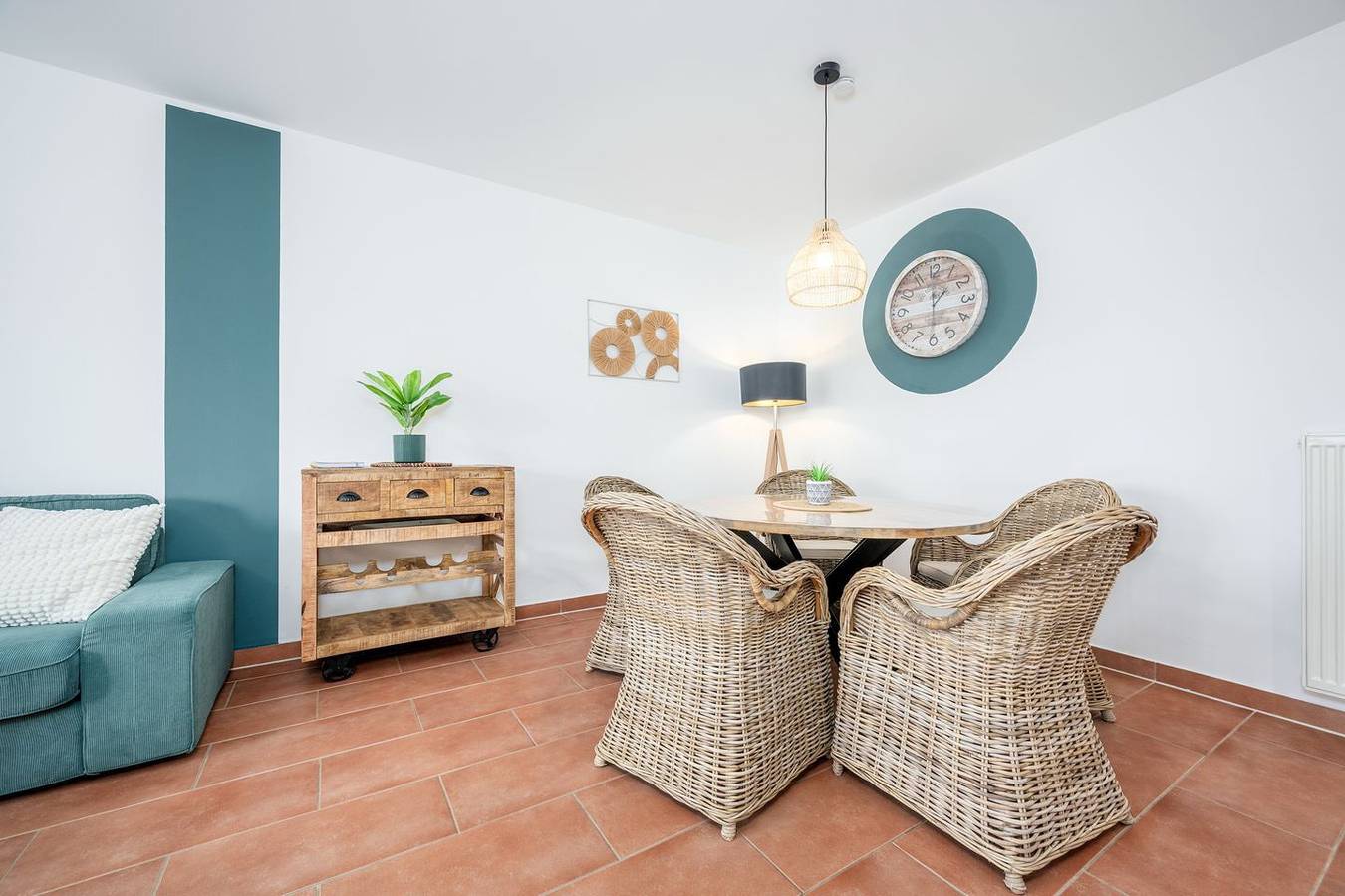 Ganze Wohnung, Stilvolles Familienapartment an der Nordsee mit Balkon und privater Sauna in Schillig Strand, Wangerland