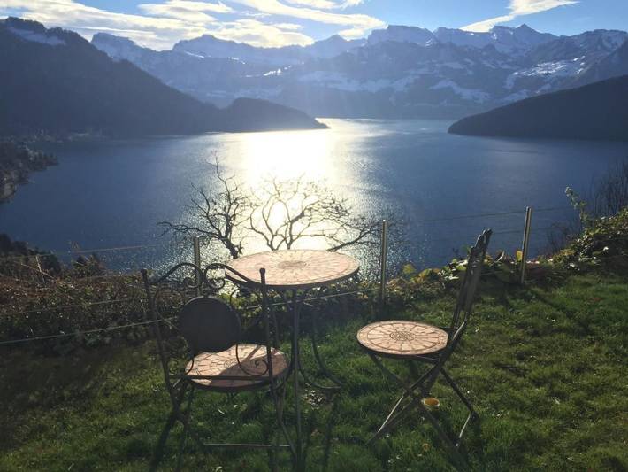 Ferienwohnung für 2 Personen, mit Seeblick und Terrasse sowie Garten - 1