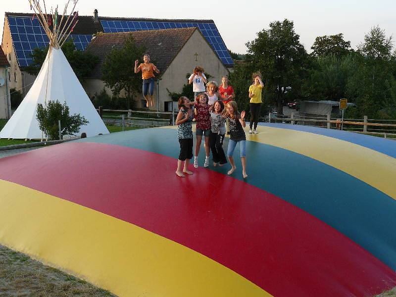 Ganze Ferienwohnung, Reitanlage Härtsfeldhof - Ferienwohnung 1, 50qm, 1 Schlafzimmer, max 4 Personen in Bopfingen, Albsteig Etappe 3