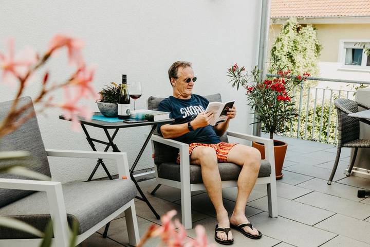 Ferienwohnung für 4 Personen, mit Terrasse und Pool sowie Sauna und Ausblick in Emmendingen - 4