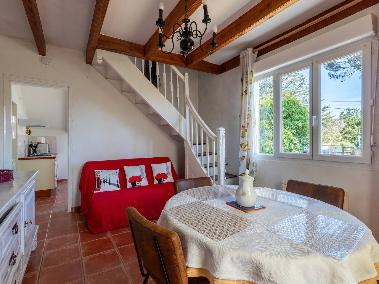 Maison de vacances 'Gite La Lande Cote De Granit' avec terrasse privée, jardin privé et Wi-Fi in Beg-Léguer, Lannion