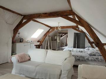 Chambre d’hôte pour 8 personnes, avec jardin et vue dans Les Hermites