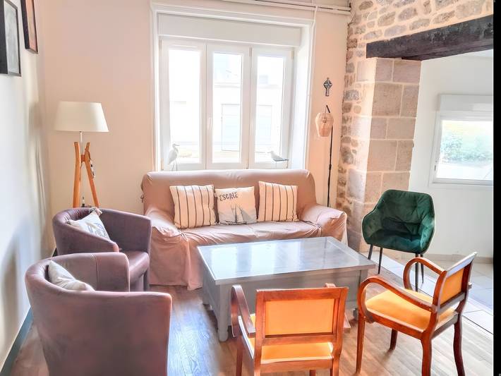 Maison de vacances 'Gite De La Pointe De Men Meur -4 Ch' avec vue mer, terrasse privée et Wi-Fi in Guilvinec, Région de Quimper
