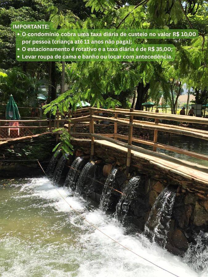 Casas e apartamentos de temporada para 4 pessoas, com jardim e sauna e ainda piscina and vista, adaptado a crianças em Rio Quente