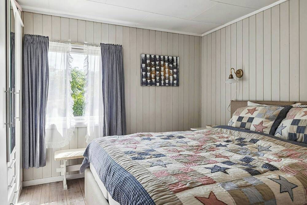 Familienhütte mit Aussicht in Skjernøya